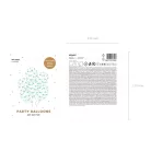 Kristálytiszta lufi 30cm - Menta szívek (6 db)