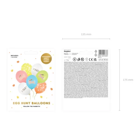 Lufi 30 cm - Húsvéti tojáskeresés (7 db)