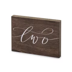 Fa asztalszám ''Two''