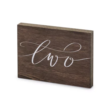 Fa asztalszám ''Two''