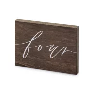 Fa asztalszám ''Four''