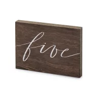 Fa asztalszám ''Five''