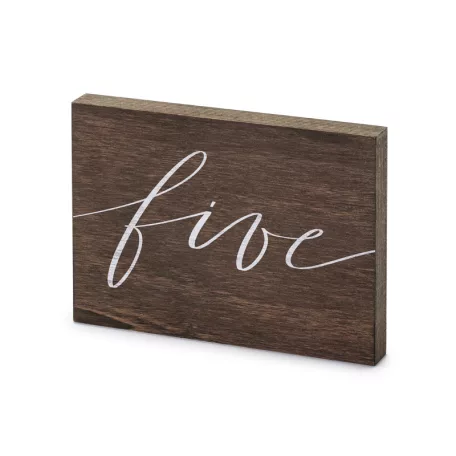 Fa asztalszám ''Five''
