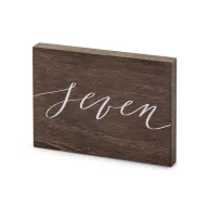 Fa asztalszám ''Seven''