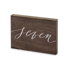 Fa asztalszám ''Seven''
