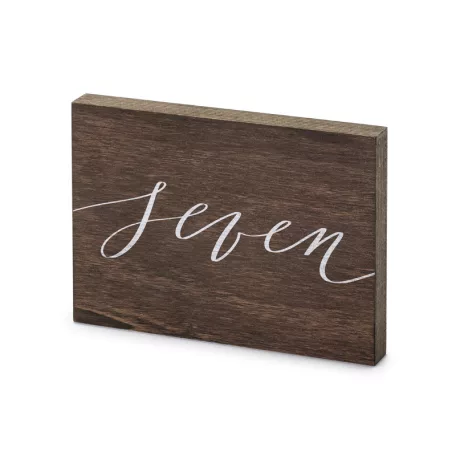 Fa asztalszám ''Seven''