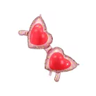 Fólia lufi Szív alakú szemüveg - 95 × 41,5 cm