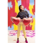 Fólia lufi Szív alakú szemüveg - 95 × 41,5 cm