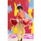 Fólia lufi Szív alakú szemüveg - 95 × 41,5 cm