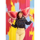 Fólia lufi Szív alakú szemüveg - 95 × 41,5 cm