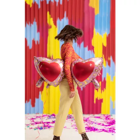 Fólia lufi Szív alakú szemüveg - 95 × 41,5 cm