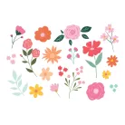 Ideiglenes tetoválás Virágok (19 db.)