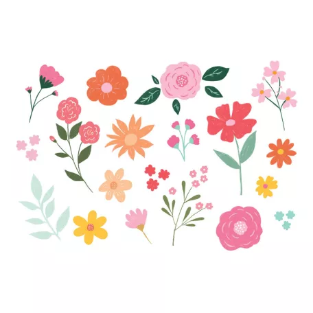 Ideiglenes tetoválás Virágok (19 db.)