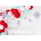Függő hópehely dekoráció – irizáló, 15–25 cm (6 db)