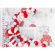   Függő hópehely dekoráció – irizáló, 15–25 cm (6 db)