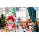 Függő hópehely dekoráció – irizáló, 15–25 cm (6 db)