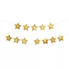 "Happy New Year" feliratos banner csillagok 290x17 cm