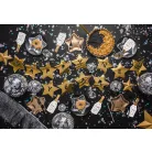 "Happy New Year" feliratos banner csillagok 290x17 cm