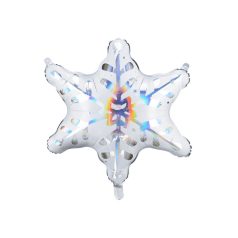 Fólia Léggömb - Hópehely Holografikus