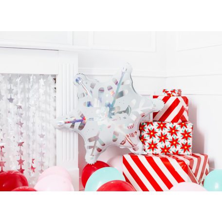 Fólia Léggömb - Hópehely Holografikus