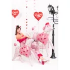 Szív fólia lufi ''I love you'' felirattal