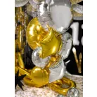 Kerek Fólia Léggömb - 35cm Arany