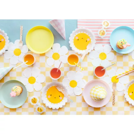 Papírtányér – Napocska mintával (6 db)