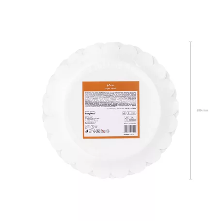 Papírtányér – Napocska mintával (6 db)