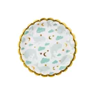 Papírtányér – Bálna mintás 18 cm (6 db)