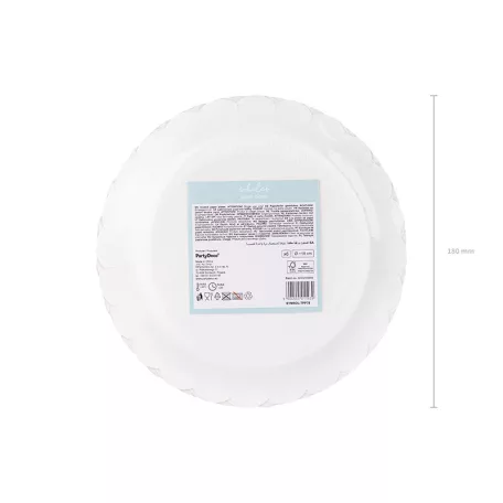 Papírtányér – Bálna mintás 18 cm (6 db)
