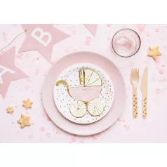 Szalvéta babakocsi rózsaszín (20 db)