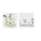 Szalvéta babakocsi tiffany kék (20 db)