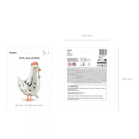 Sétáló fólia Lufi – Tyúk 48x60 cm