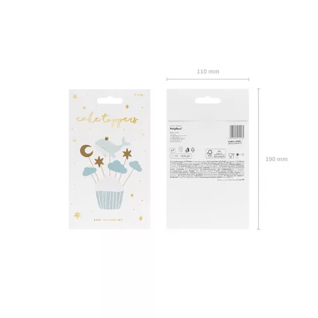 Sütidíszek bálna - kisfiú érkezik (7 db)