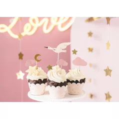 Sütidíszek gólya - kislány érkezik (7 db)