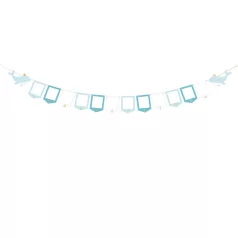 Photo frame garland Whale 10.5x15 cm mix