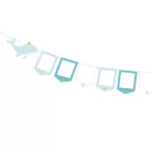 Photo frame garland Whale 10.5x15 cm mix