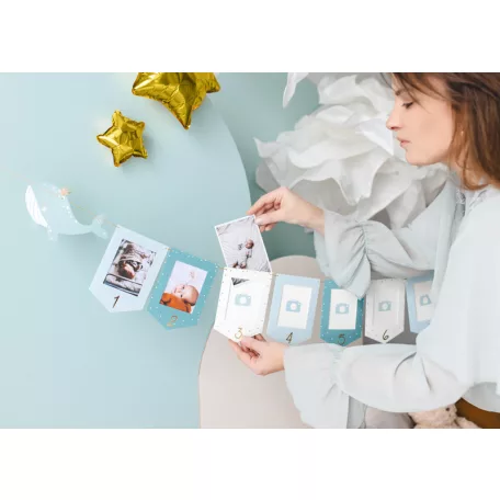 Photo frame garland Whale 10.5x15 cm mix