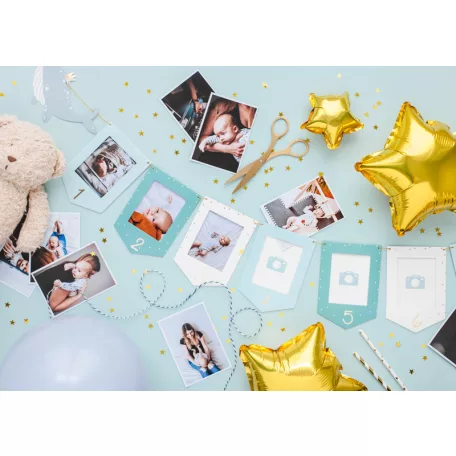 Photo frame garland Whale 10.5x15 cm mix