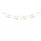 Fényképkeretes girland - Rózsaszín gólyás