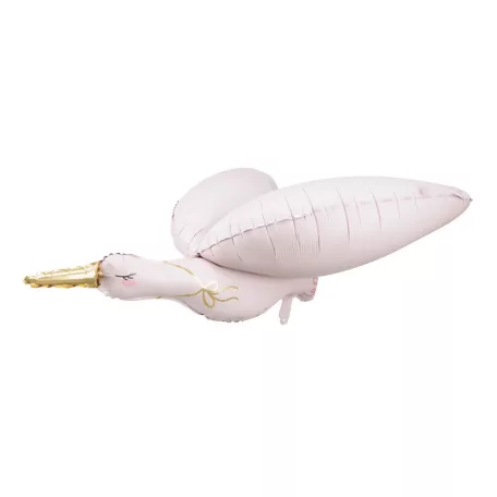 Fólia lufi gólya világos rózsaszín 100 x 43 cm