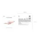 Fólia lufi gólya világos rózsaszín 100 x 43 cm