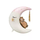 Fólia lufi - Holdon ülő maci kislány 71x86cm