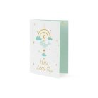 Üdvözlőlap babaköszöntésre - függő dekorációval