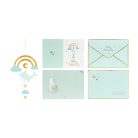 Üdvözlőlap babaköszöntésre - függő dekorációval