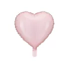Szív forma fólia lufi 45 cm rózsaszín