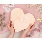 Fa vendégkönyv - Szív alakú