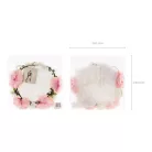 Virág korona fátyollal