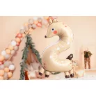 2-es Szám fólia lufi - Őzike