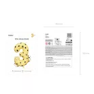 3-as Szám fólia lufi - Gepárd